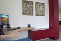 Bureauhoek met handgemaakt meubel